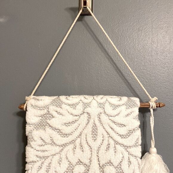 Wooden Macrame Towel Hanger  - Picture 3 of 6